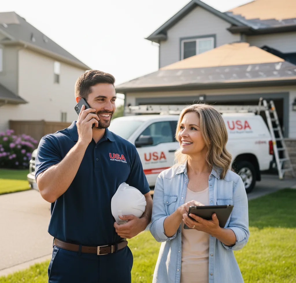 USA Roof Repair Experts customer support in Darien Center